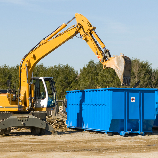 are there any restrictions on where a residential dumpster can be placed in Cherry Creek New York